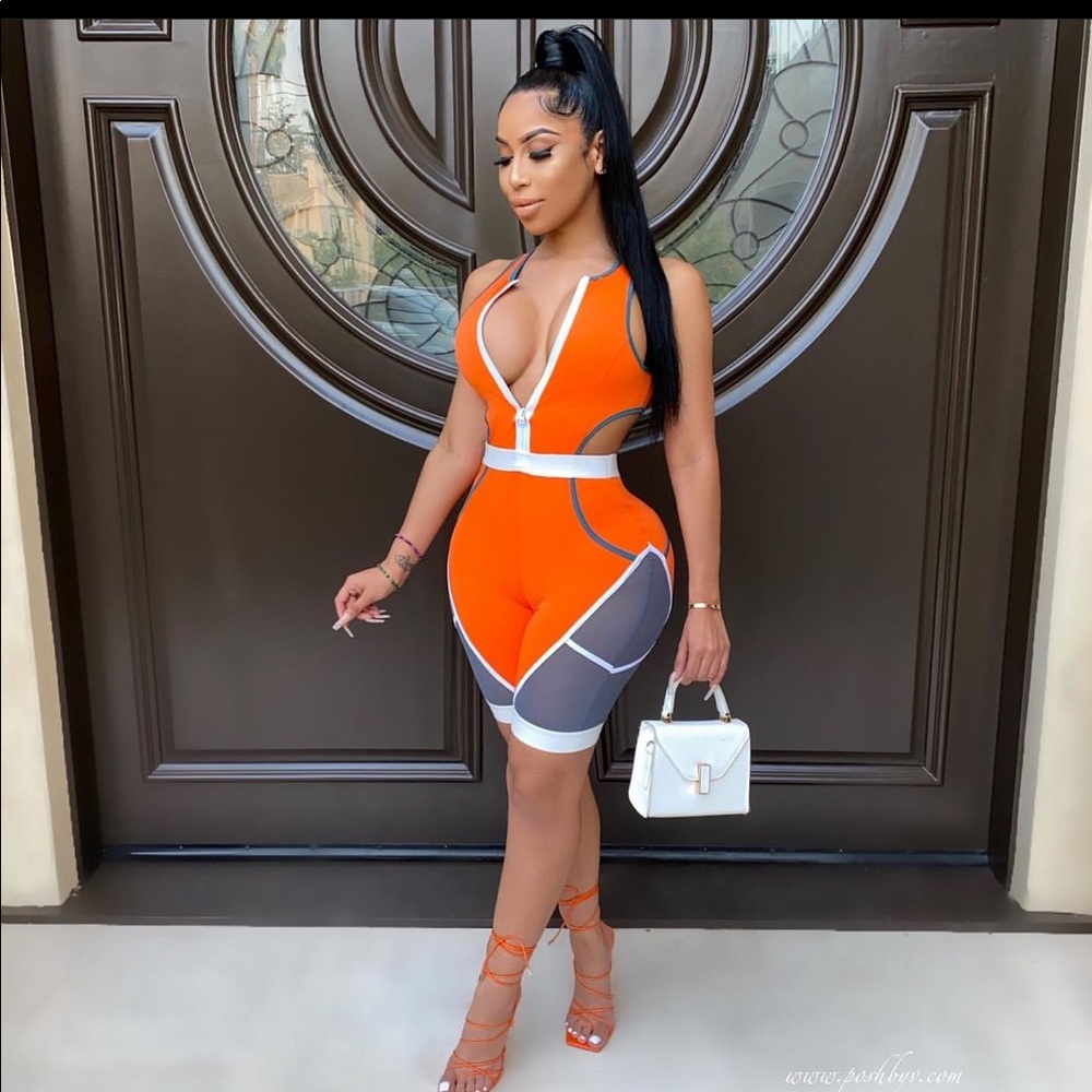 Posh by v shorts jumpsuit